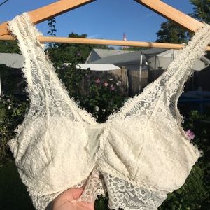 American Eagle Lacey White Bralette